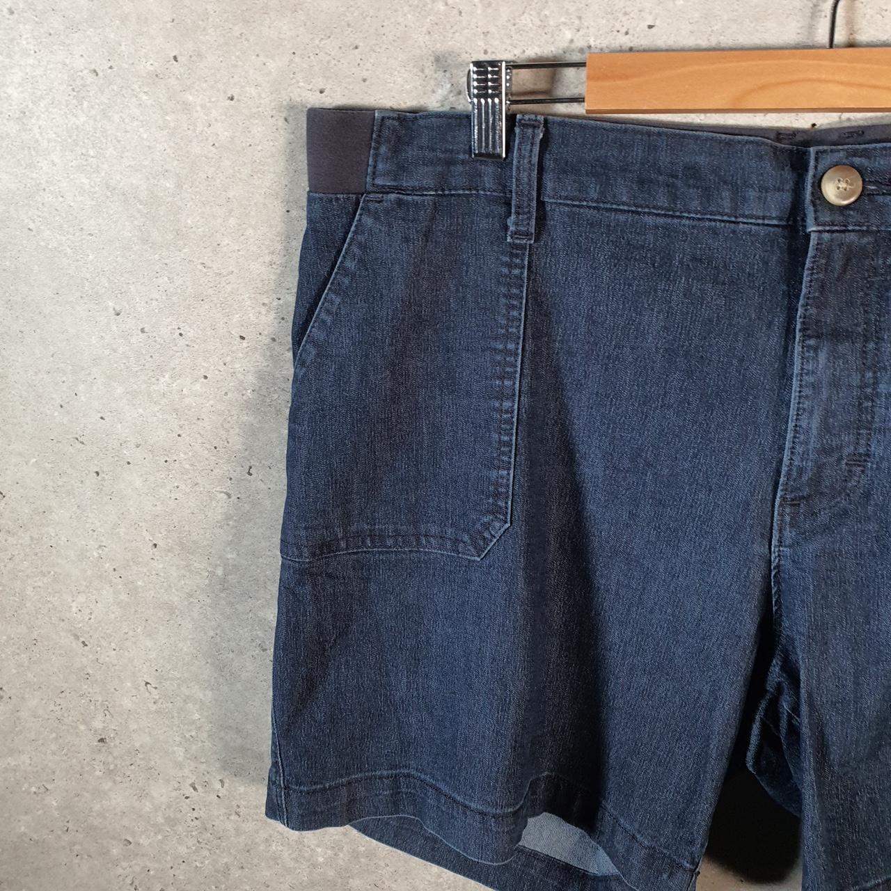 Vintage Lee Chino Shorts Jorts Cargo Womens W40 Blue Baggy Cotton A4420