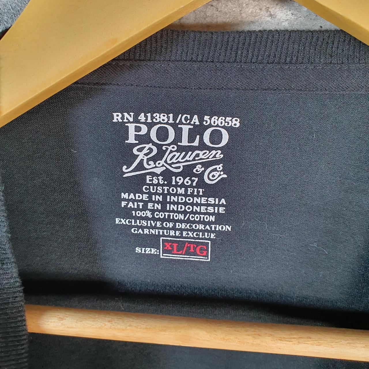 Vintage Ralph Lauren Polo Sport T Shirt Men’s XL Black Slim Fit Embroidered Pony C8658