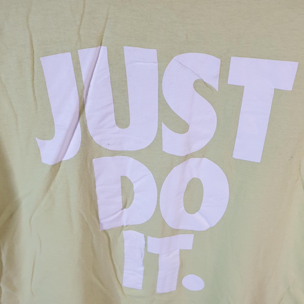 Vintage Nike Just Do It T Shirt Men’s Medium Green Logo Swoosh Athletic