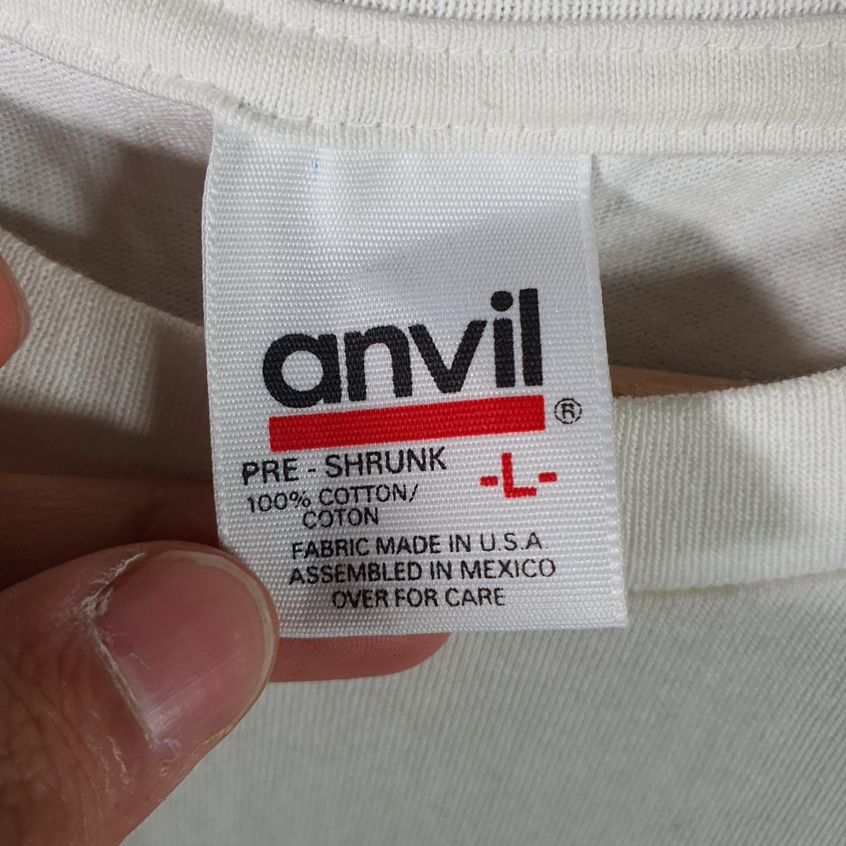Vintage Anvil USA I’m not 40 90s USA Single Stitch T Shirt Men’s Large White Big Fish Vintage