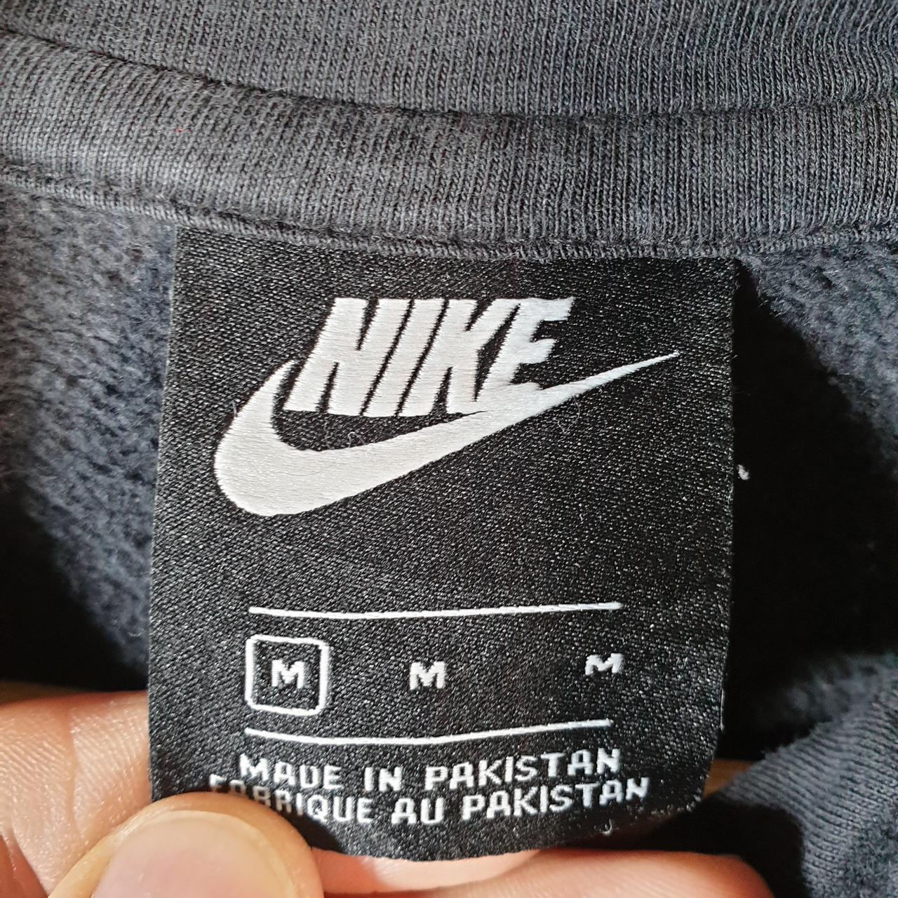 Vintage Nike Club Embroidered Hoodie Men’s Medium Black Swoosh Y2K Pullover