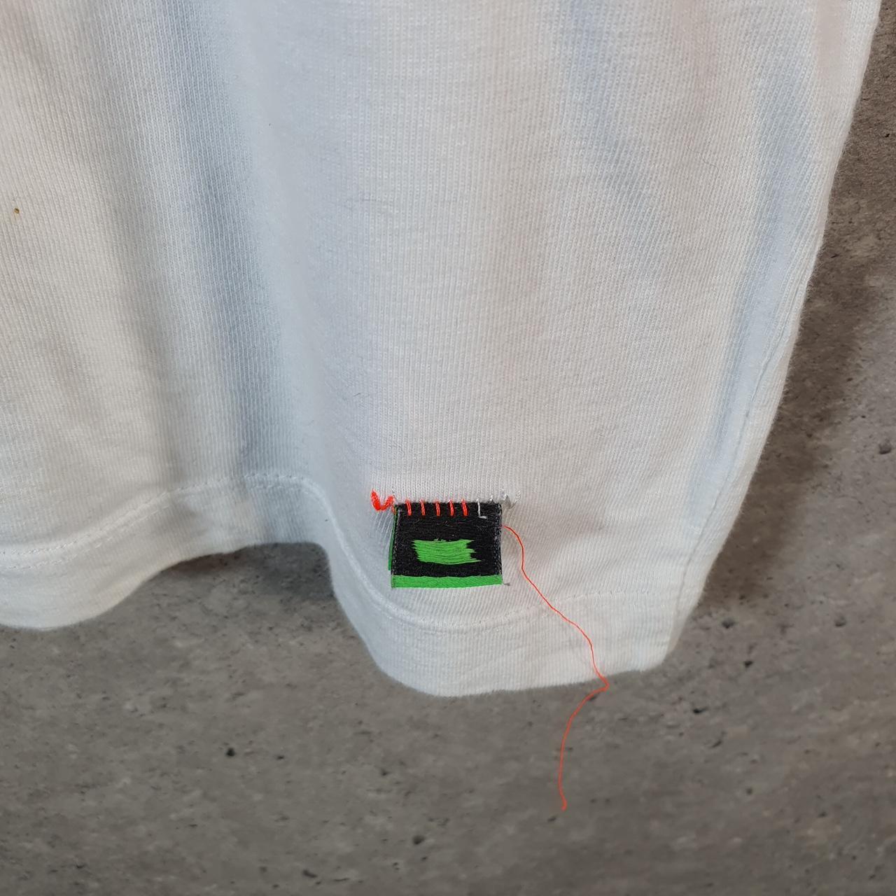 Vintage Nike Club T Shirt Men’s Small White Printed Single Swoosh Logo Athletic Big Fish Vintage