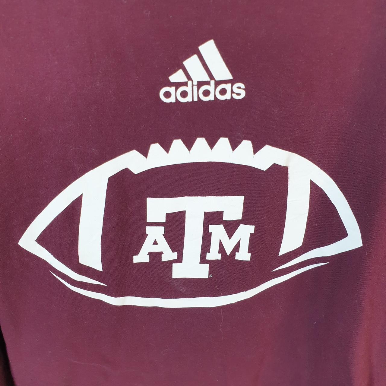 Vintage Adidas ATM Amplifier T Shirt Men’s 2XL Burgundy Red Three Stripes Logo Athletic