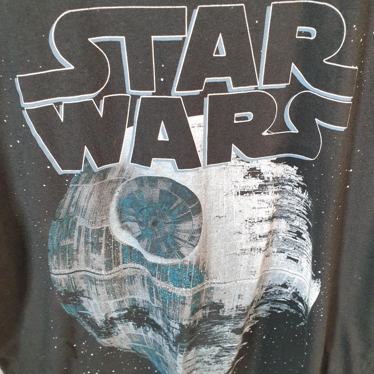 Vintage Star Wars Movie T Shirt Shirt Men’s Large Black Logo Graphic Spellout