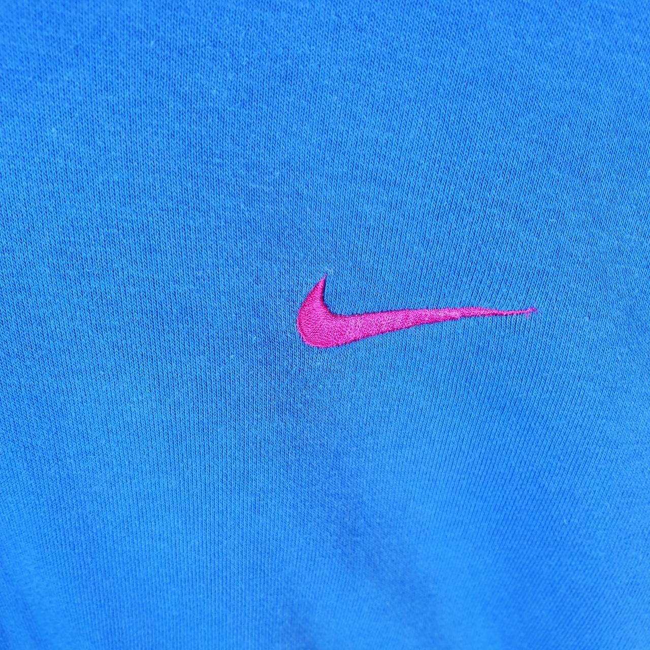 Vintage Nike Club Embroidered Hoodie Men’s Small Blue Swoosh Y2K Pullover