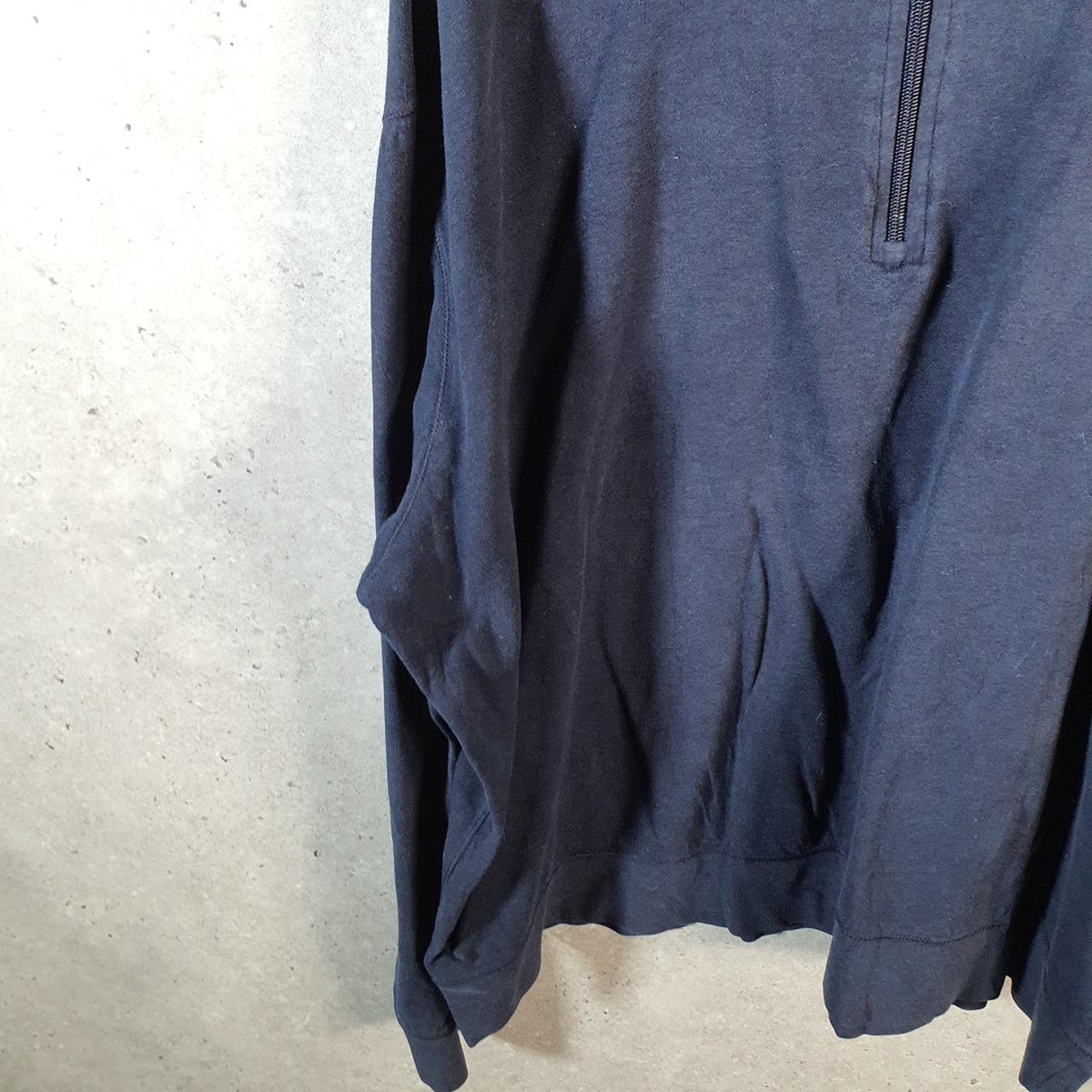Vintage Ralph Lauren Polo Sweatshirt Men’s 2XL Big Navy Blue Cotton 1/4 Zip Pony