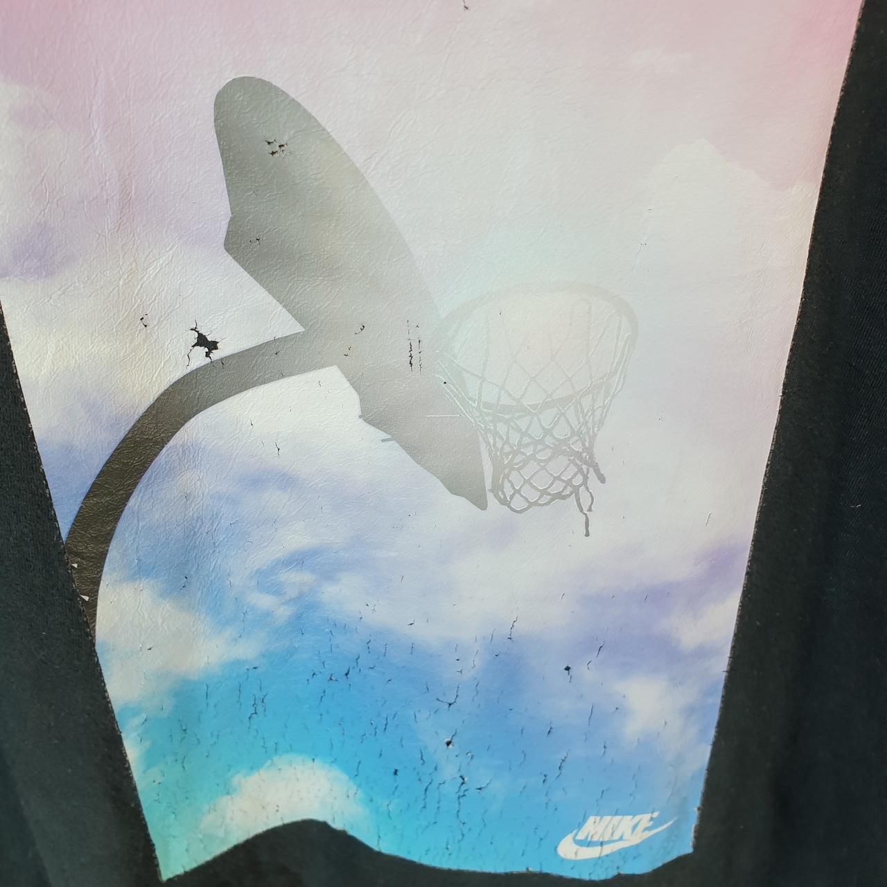 Vintage Nike Basketball Hoops T Shirt Men’s Large Black Swoosh Athletic Graphic