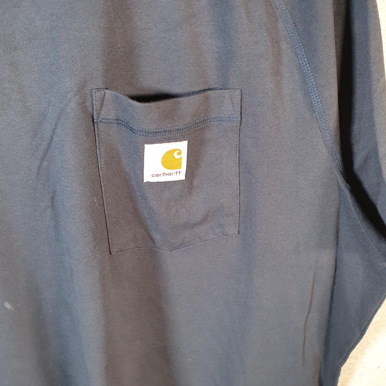 Vintage Carhartt Pocket T Shirt Men’s XL Navy Blue Workwear Chore Utility Relaxed Fit