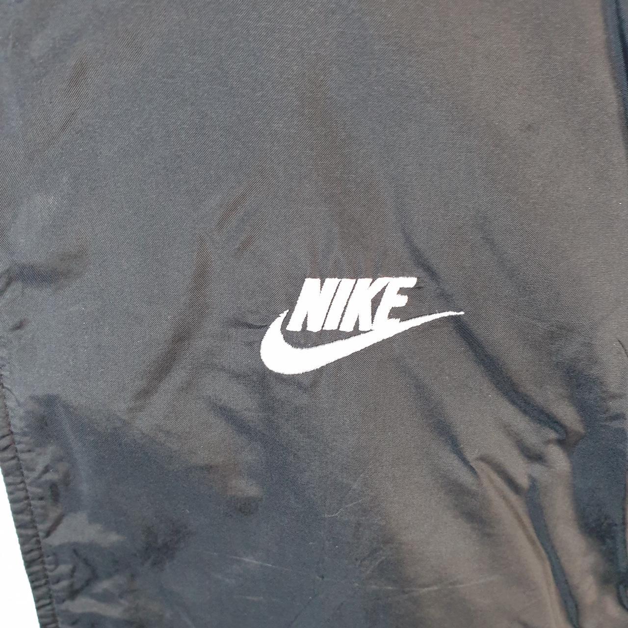 Vintage Nike Windbreaker Track Jacket Mens XL Black USA Swoosh Full Zip