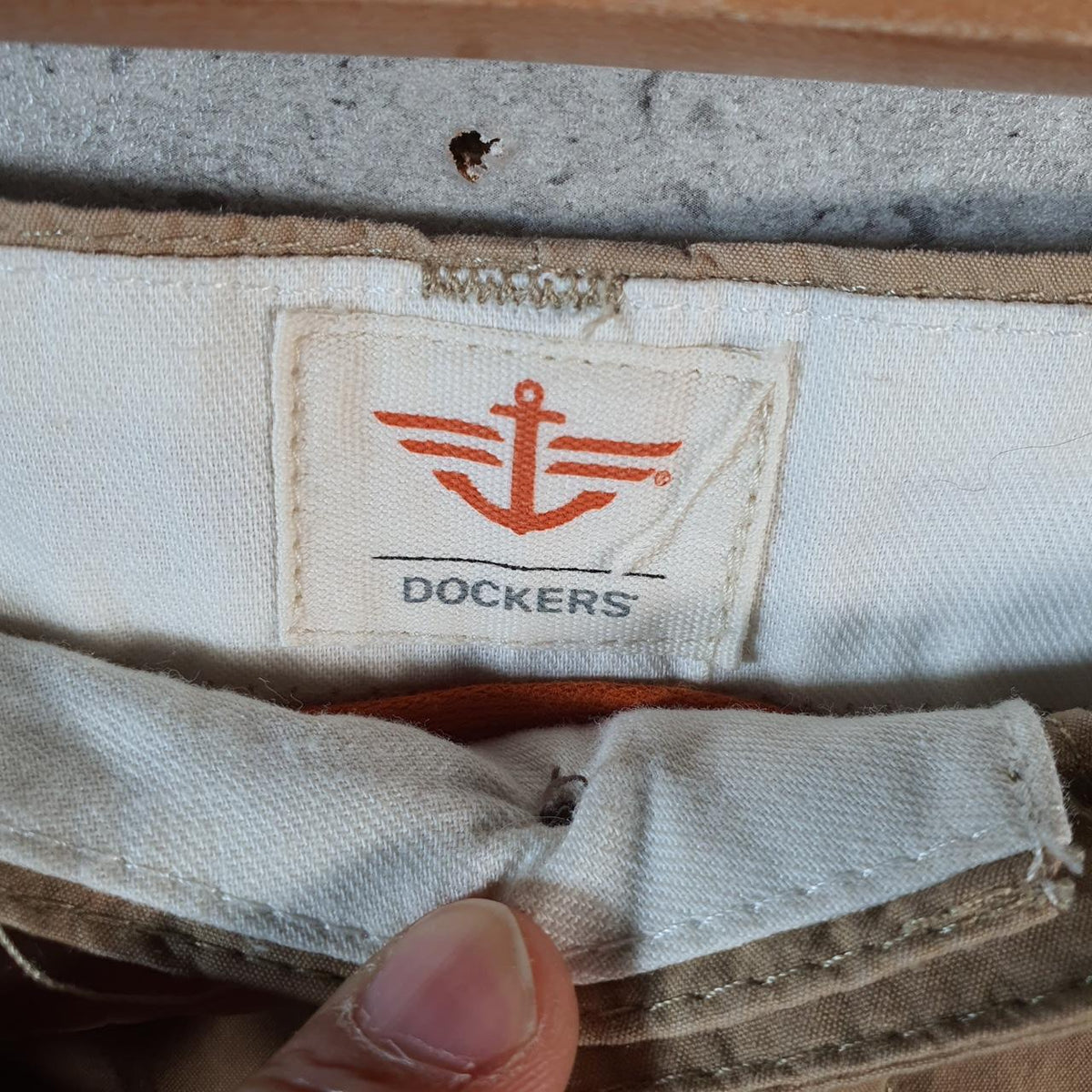 Vintage Dockers Chino Shorts Jorts Cargo Men’s W36 Brown Baggy Cotton A4415