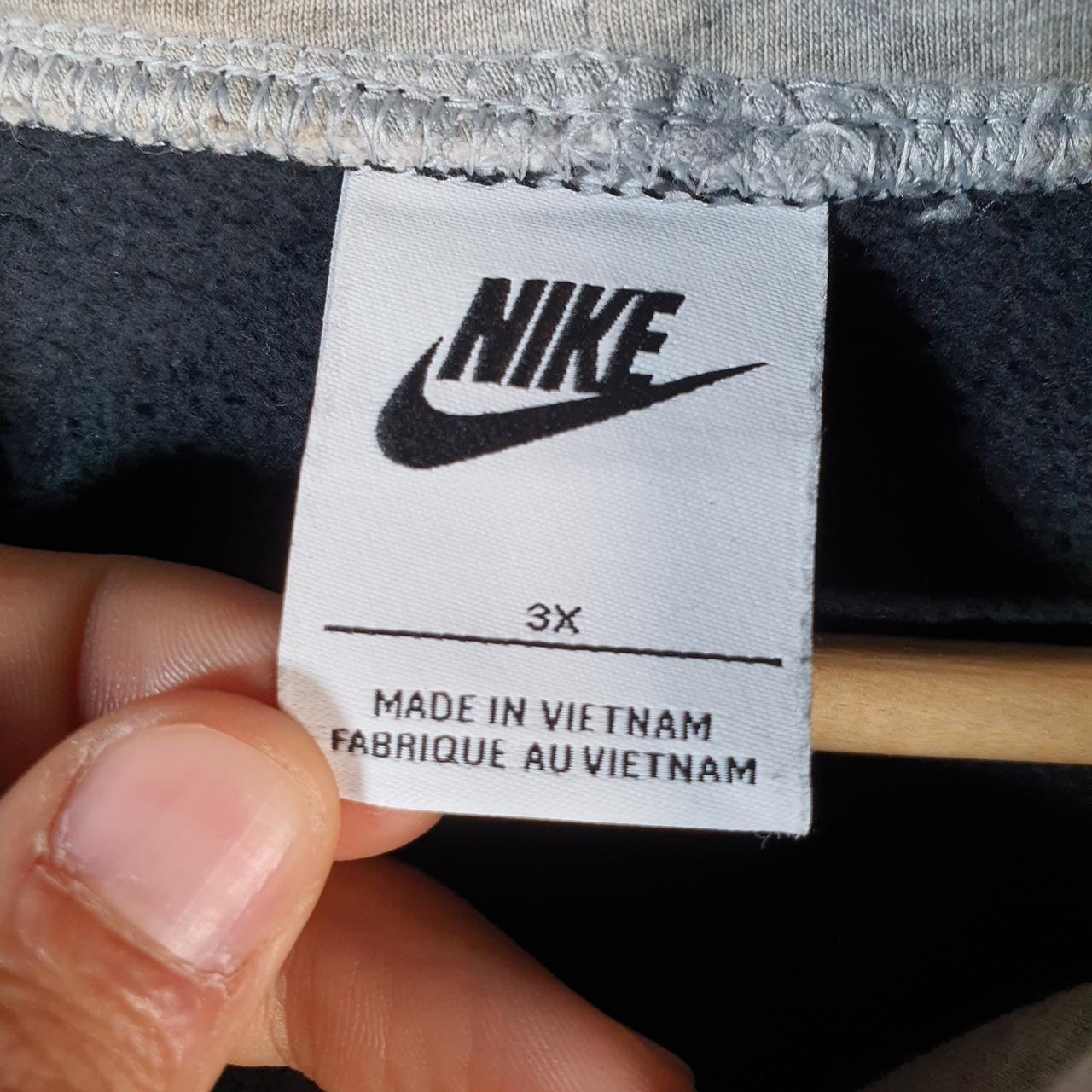 Vintage Nike Centre Swoosh Hoodie Womens XL Black Y2K Pullover Sweatshirt Logo Big Fish Vintage