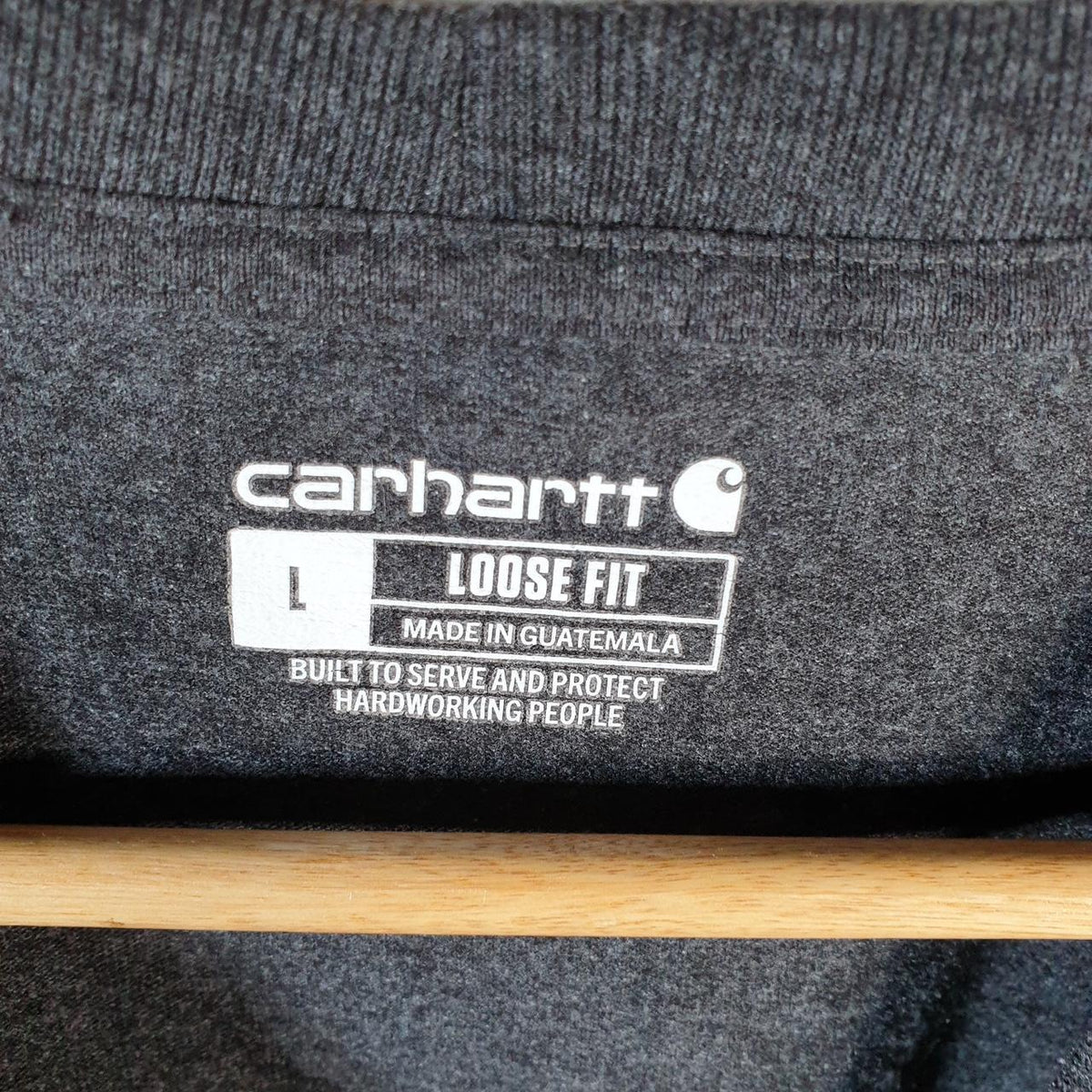 Vintage Carhartt Pocket T Shirt Men’s Large Grey Workwear Chore Utility Loose Fit C9308