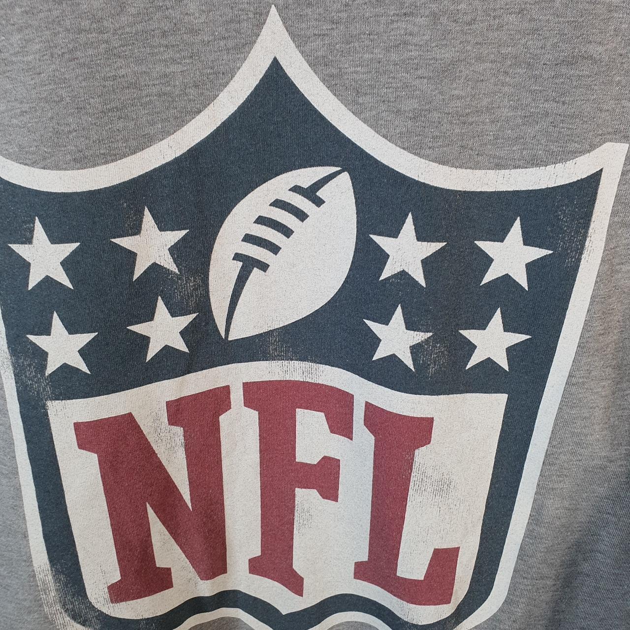Vintage NFL Spellout Graphic Sweatshirt Mens Small Grey USA Pro Sport