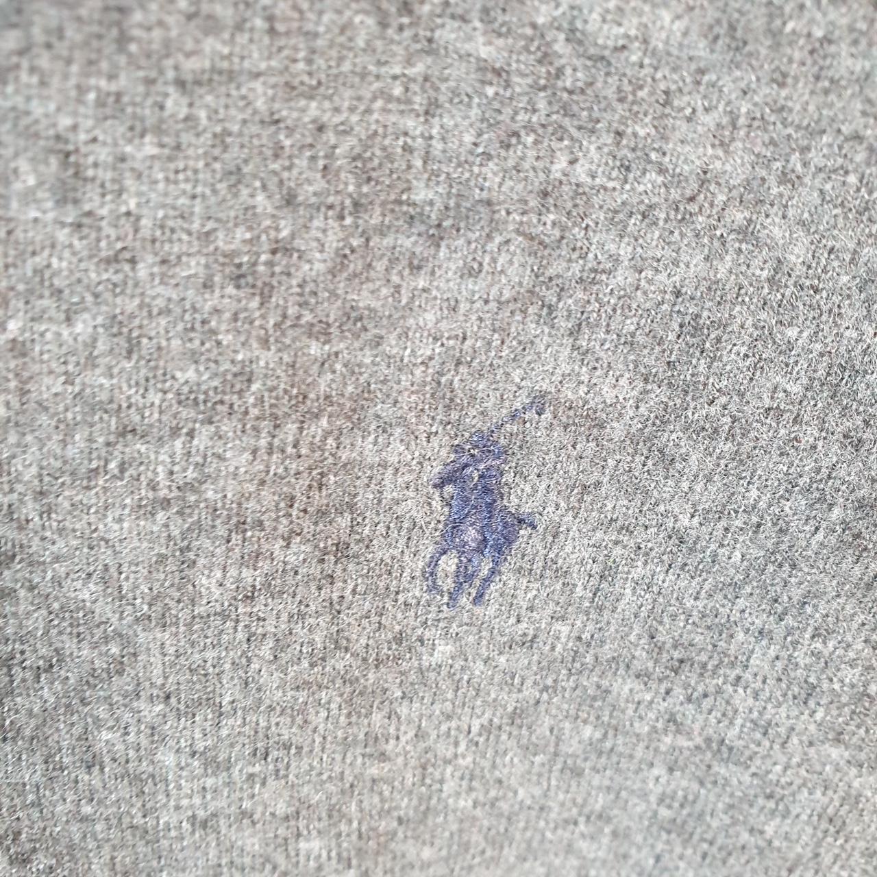 Vintage Ralph Lauren Polo Tank Vest Merino Wool Sweatshirt Men’s XL Grey Pullover Pony