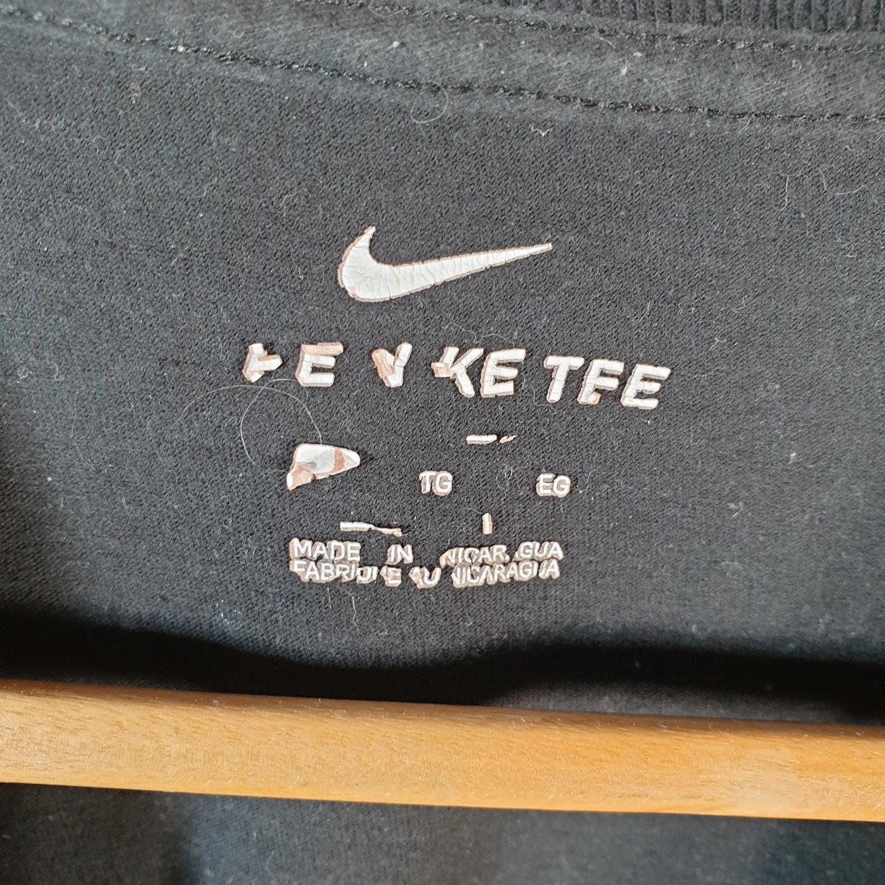 Vintage Nike T Shirt Men’s XL Black Printed Single Swoosh Logo Athletic C8272