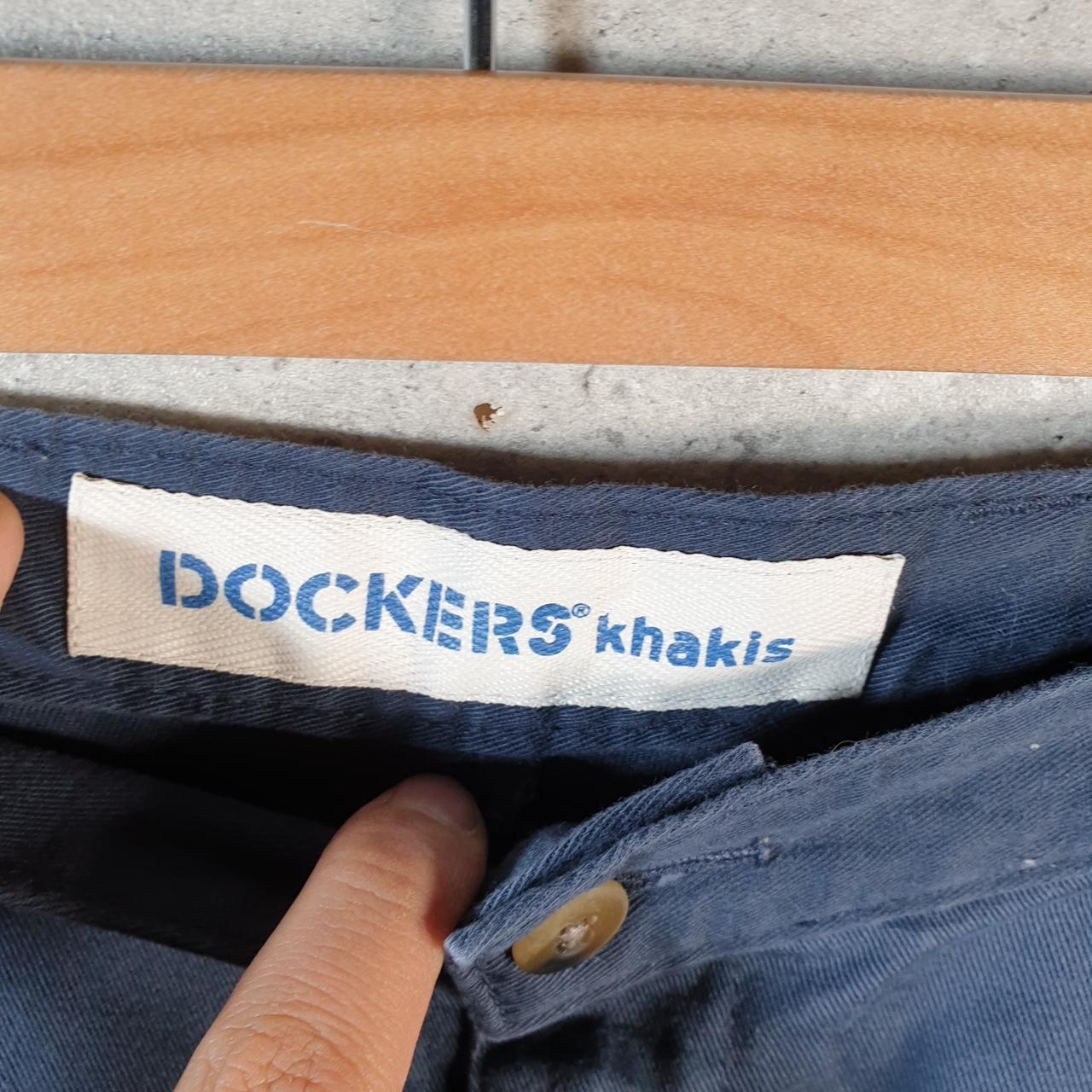 Vintage Dockers Shorts Jorts Cargo Men’s W38 Navy Blue Baggy Cotton