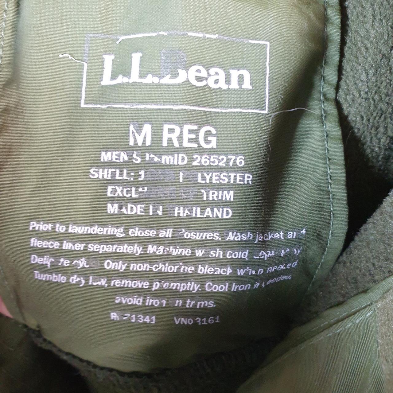 Vintage L.L. Bean Outdoors Nylon Jacket Mens Medium Black Waterproof Hooded