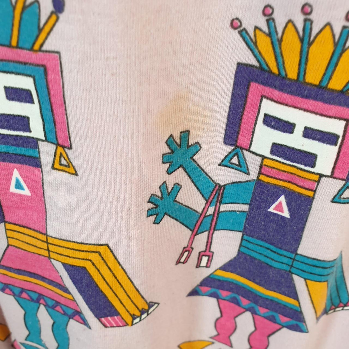 Vintage Breakaway Mexico Graphic 90s USA Single Stitch T Shirt Men’s Large Pink