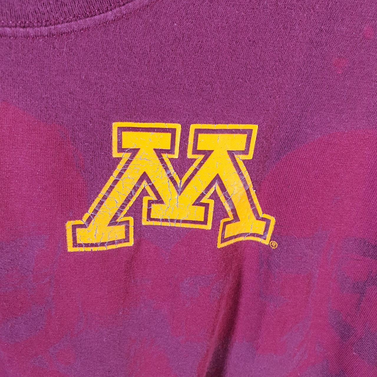 Vintage Nike Minnesota Graphic Spellout T Shirt Men’s XL Burgundy Swoosh Athletic