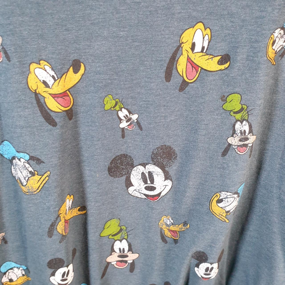 Vintage Disney Land Mickey Mouse T Shirt Men’s XL Blue Graphic Cartoon