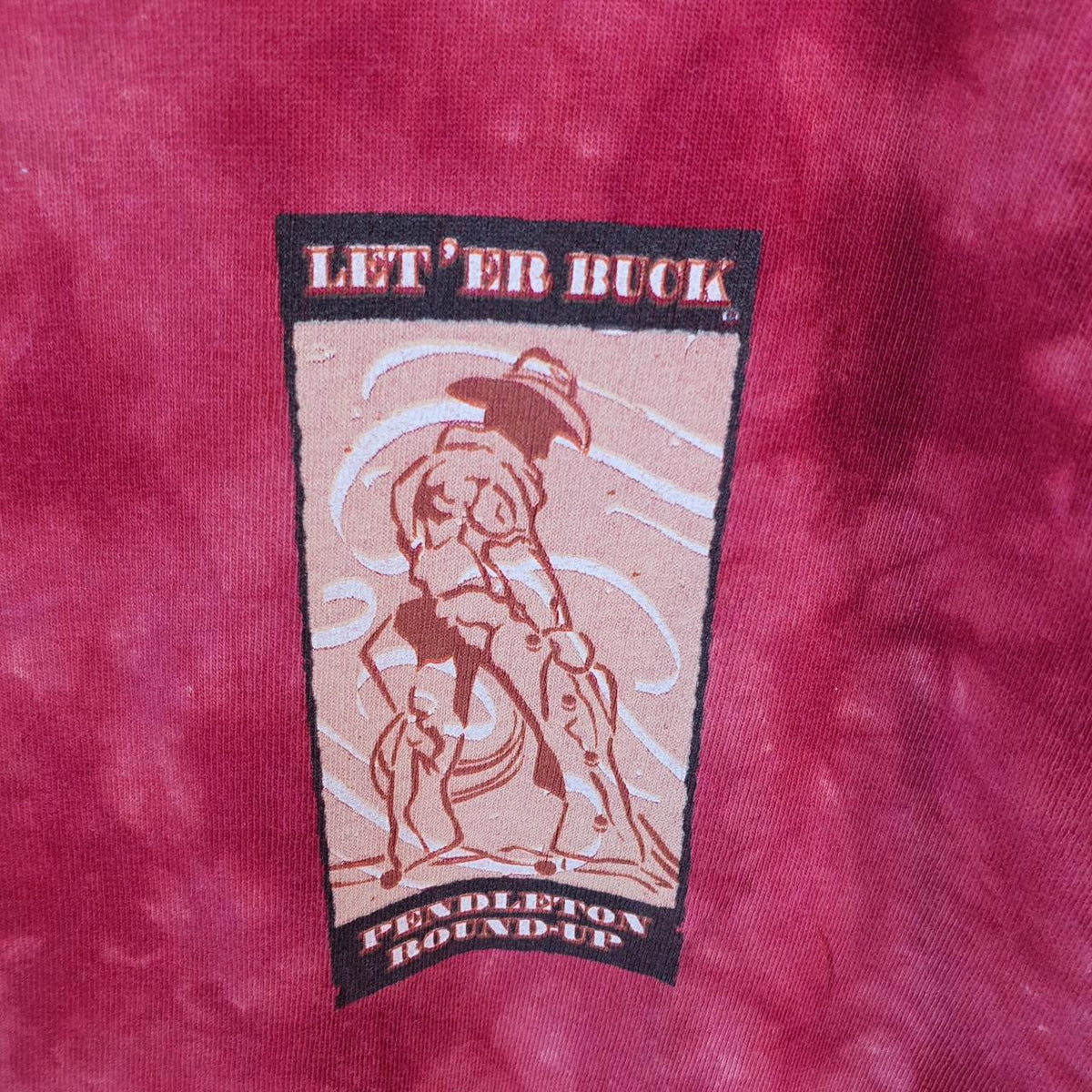 Vintage Pendleton Roundup Oneita 90s USA Single Stitch T Shirt Men’s Large Red Big Fish Vintage