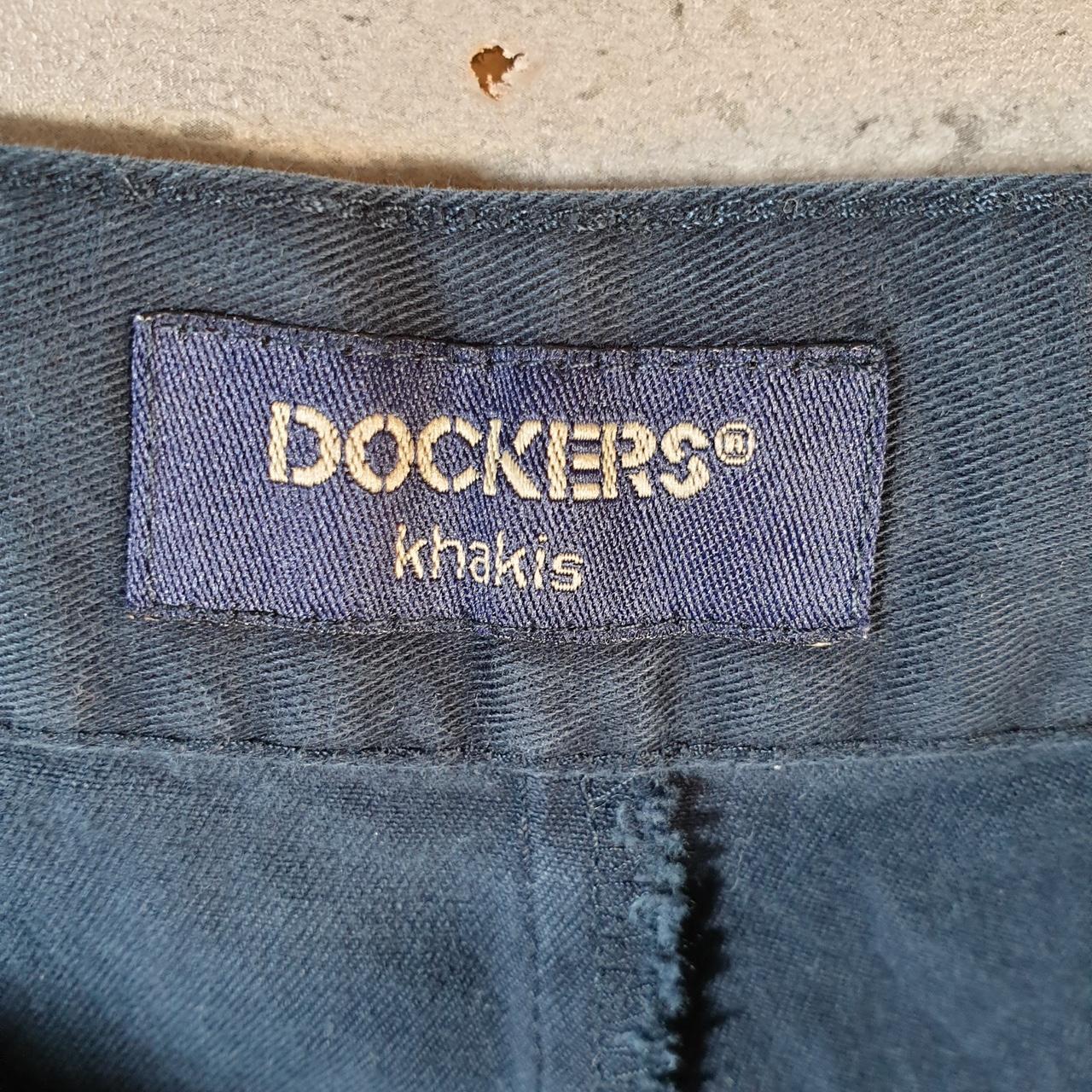 Vintage Dockers Shorts Jorts Cargo Men’s W36 Navy Blue Baggy Cotton