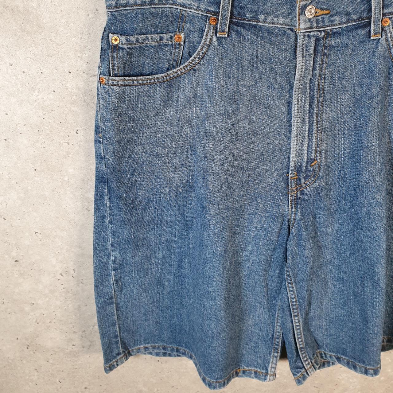 Vintage Levi’s 550 Baggy Shorts Jorts Cargo Men’s W40 Blue Relaxed Denim