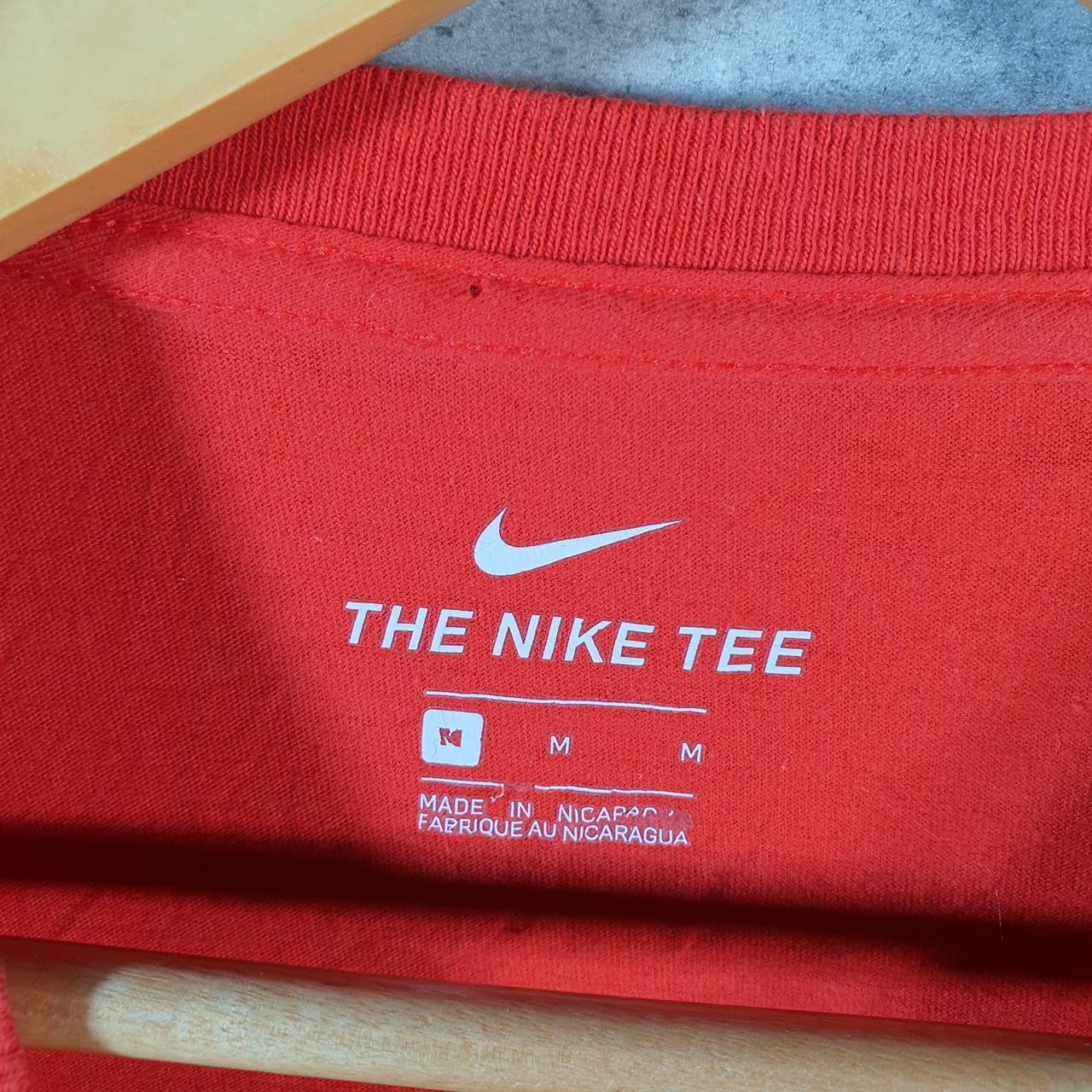 Vintage Nike Air T Shirt Men’s Medium Red Swoosh Logo Athletic Big Fish Vintage