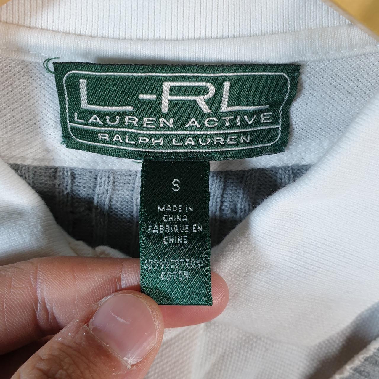 Vintage Ralph Lauren Polo Cable Knit Sweater Womens Small Grey Cotton Pullover