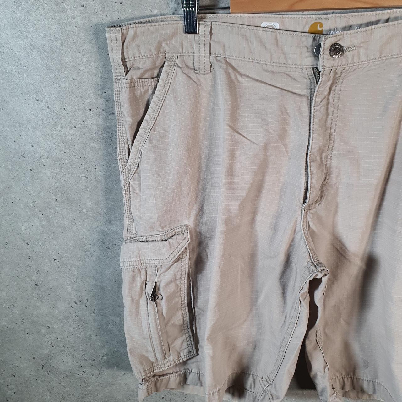 Vintage Carhartt Baggy Carpenter Shorts Jorts Cargo Men’s W40 Brown Relaxed Fit Workwear A4843