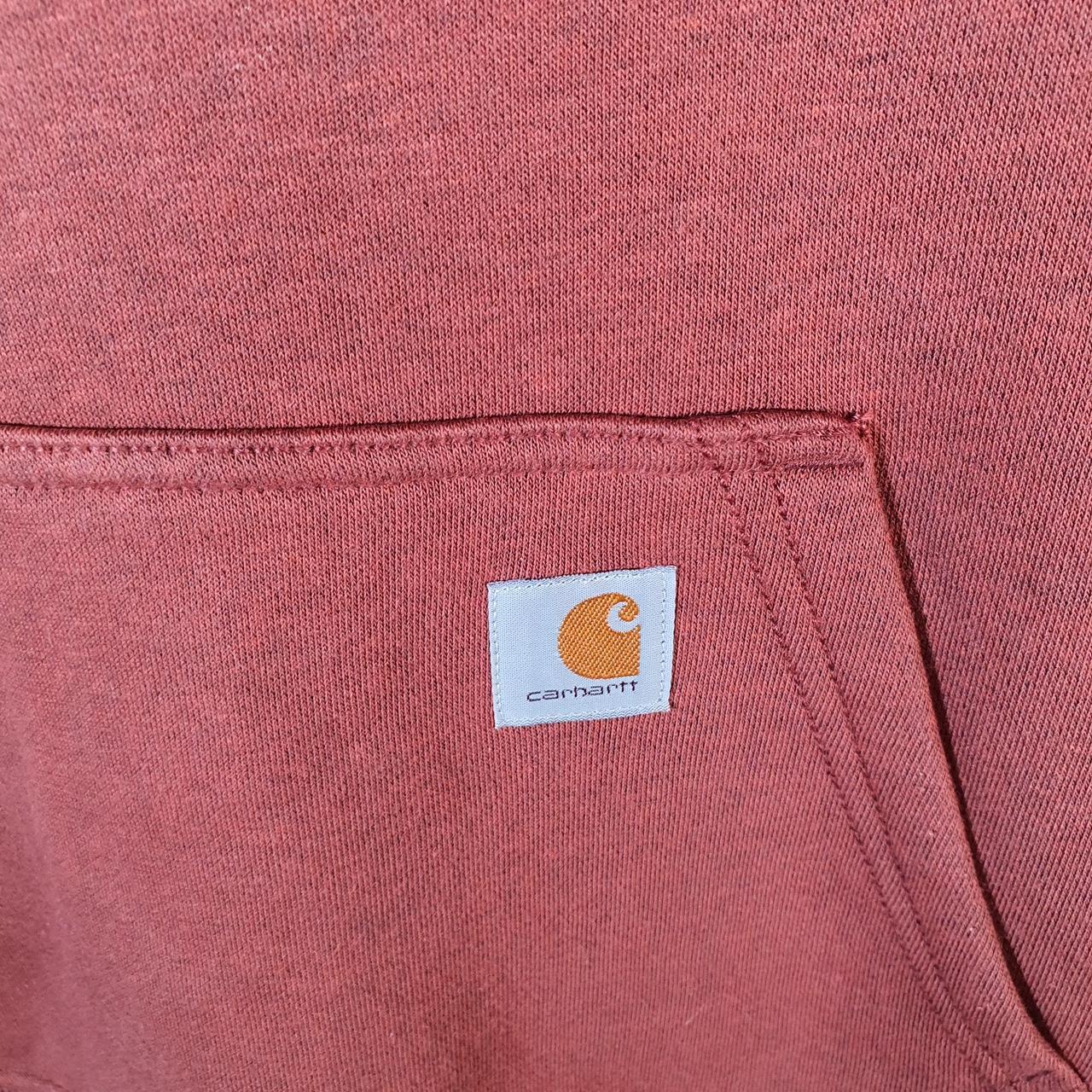 Vintage Carhartt Hoodie Womens XS burgundy Pullover Blank Sweatshirt USA Relaxed Fit