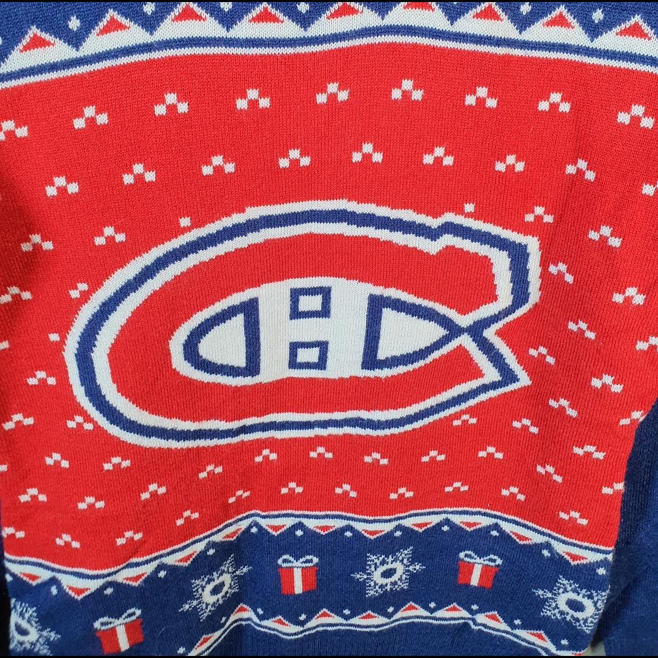 Vintage NHL Montreal Canadiens 90s Knit Sweater Men’s XS Blue Y2K Pullover American