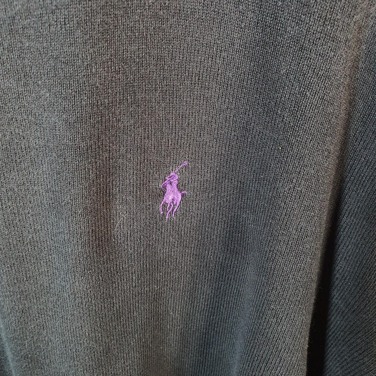 Vintage Ralph Lauren Polo Sweatshirt Men’s Large Black Pullover Pony