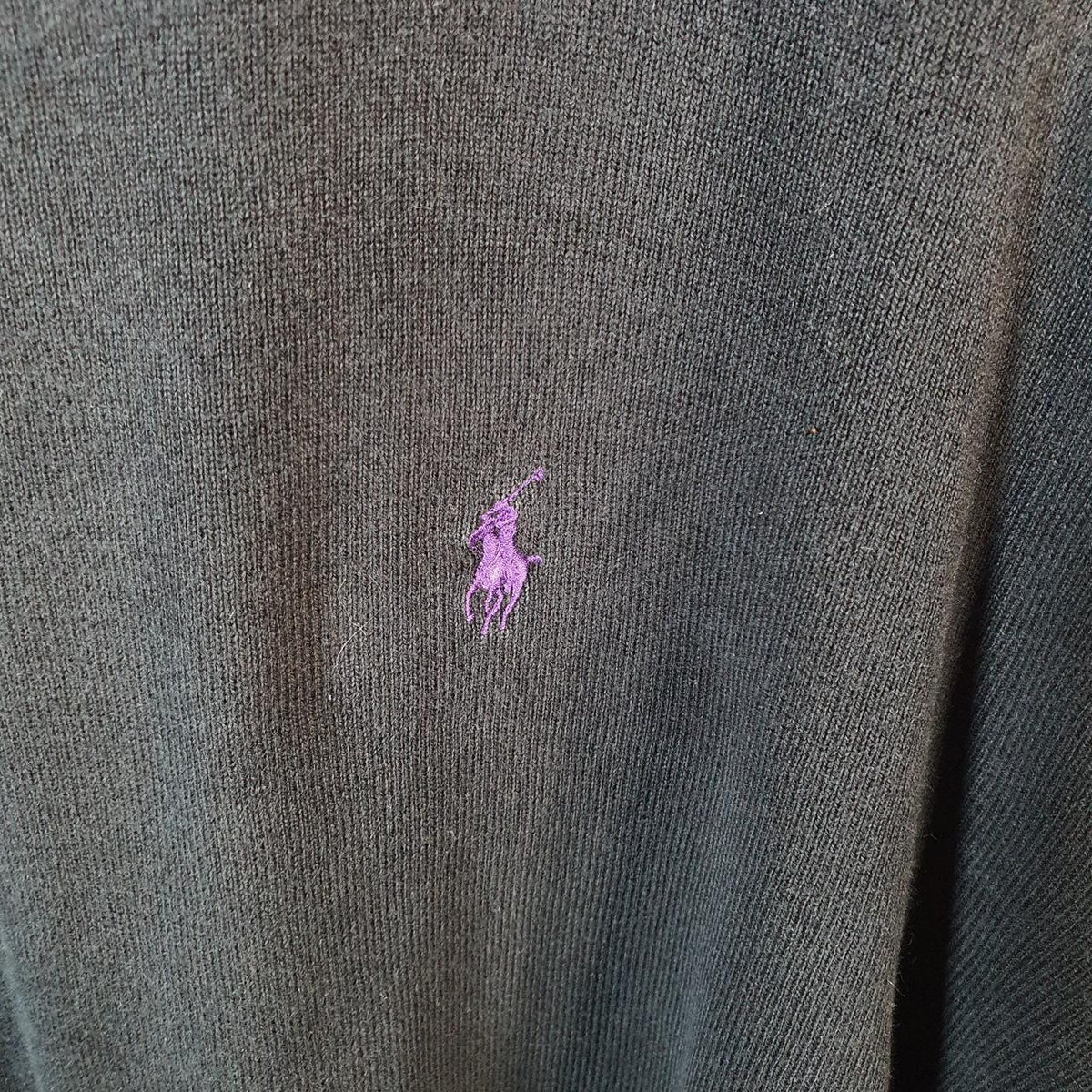 Vintage Ralph Lauren Polo Sweatshirt Men’s Large Black Pullover Pony