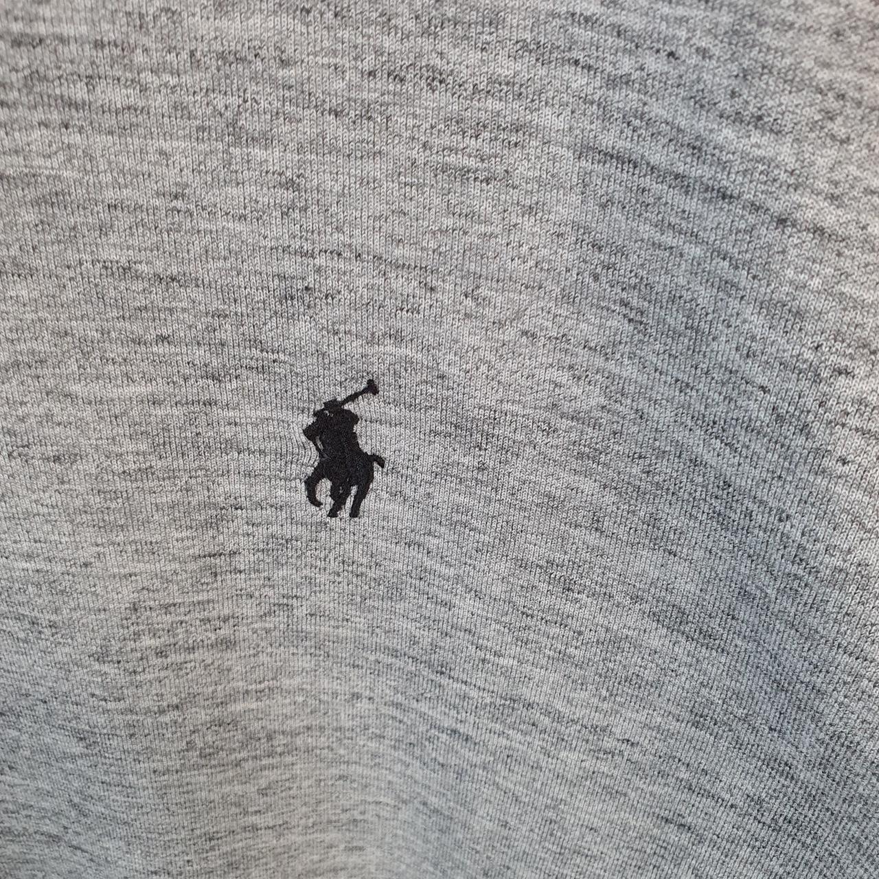Vintage Ralph Lauren Polo Sweatshirt Men’s Small Grey Cotton Pullover Pony