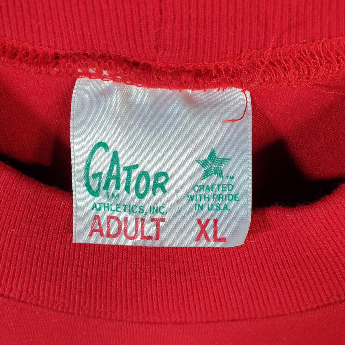 Vintage Gator 1993 First Baptist Church Graphic USA Single Stitch T Shirt Men’s XL Red