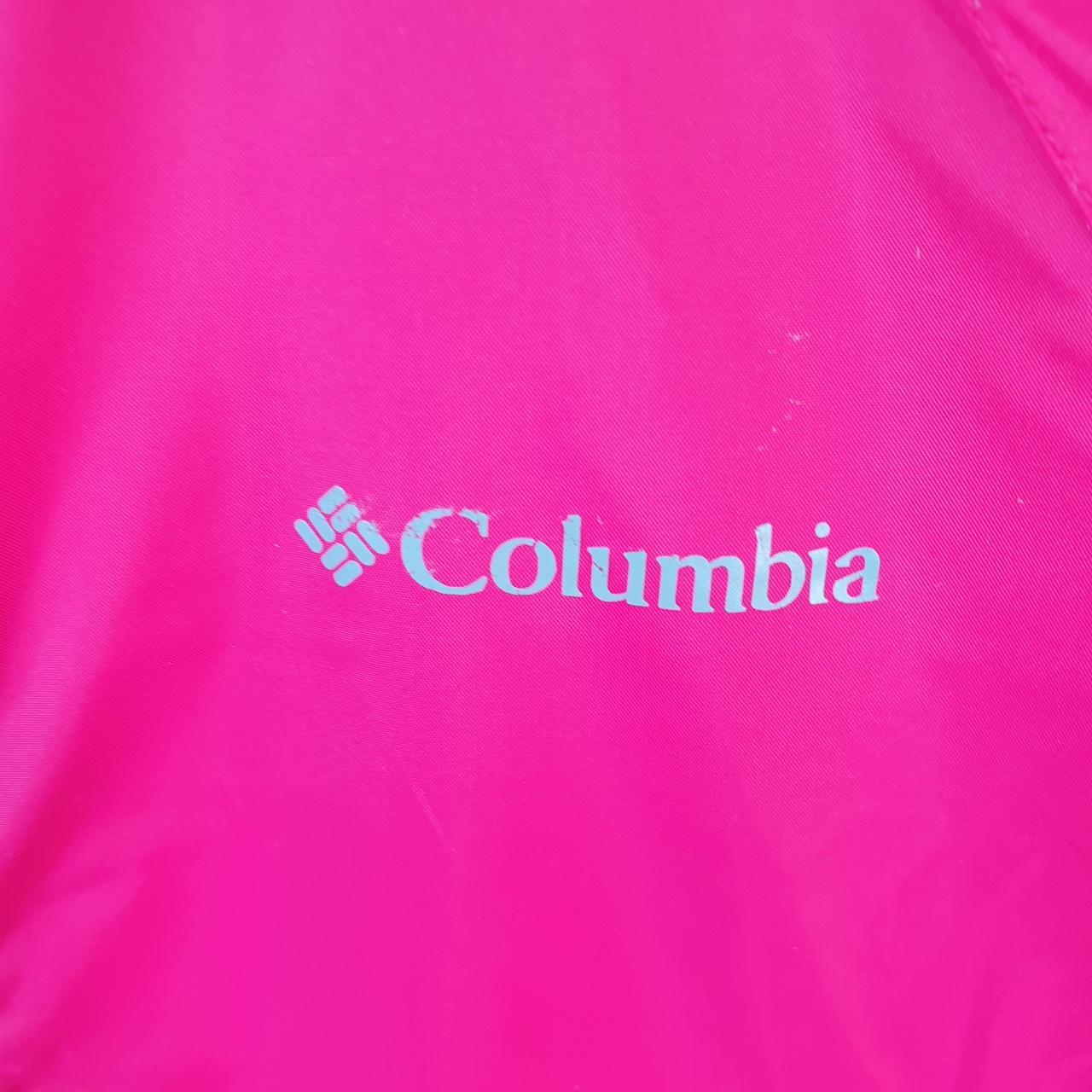 Vintage Columbia Windbreaker Track Jacket Womens XS Pink USA Athletic