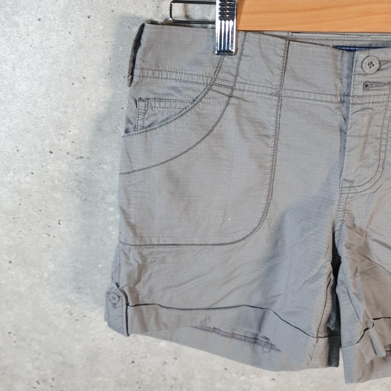 Vintage The North Face TNF Shorts Jorts Chino Cargo Womens UK6 Grey Baggy Cotton