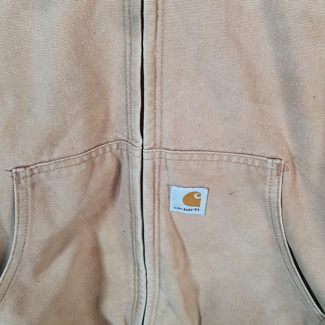 Vintage Carhartt Active Hooded Jacket Men’s XSmall Brown Workwear Canvas USA G2122