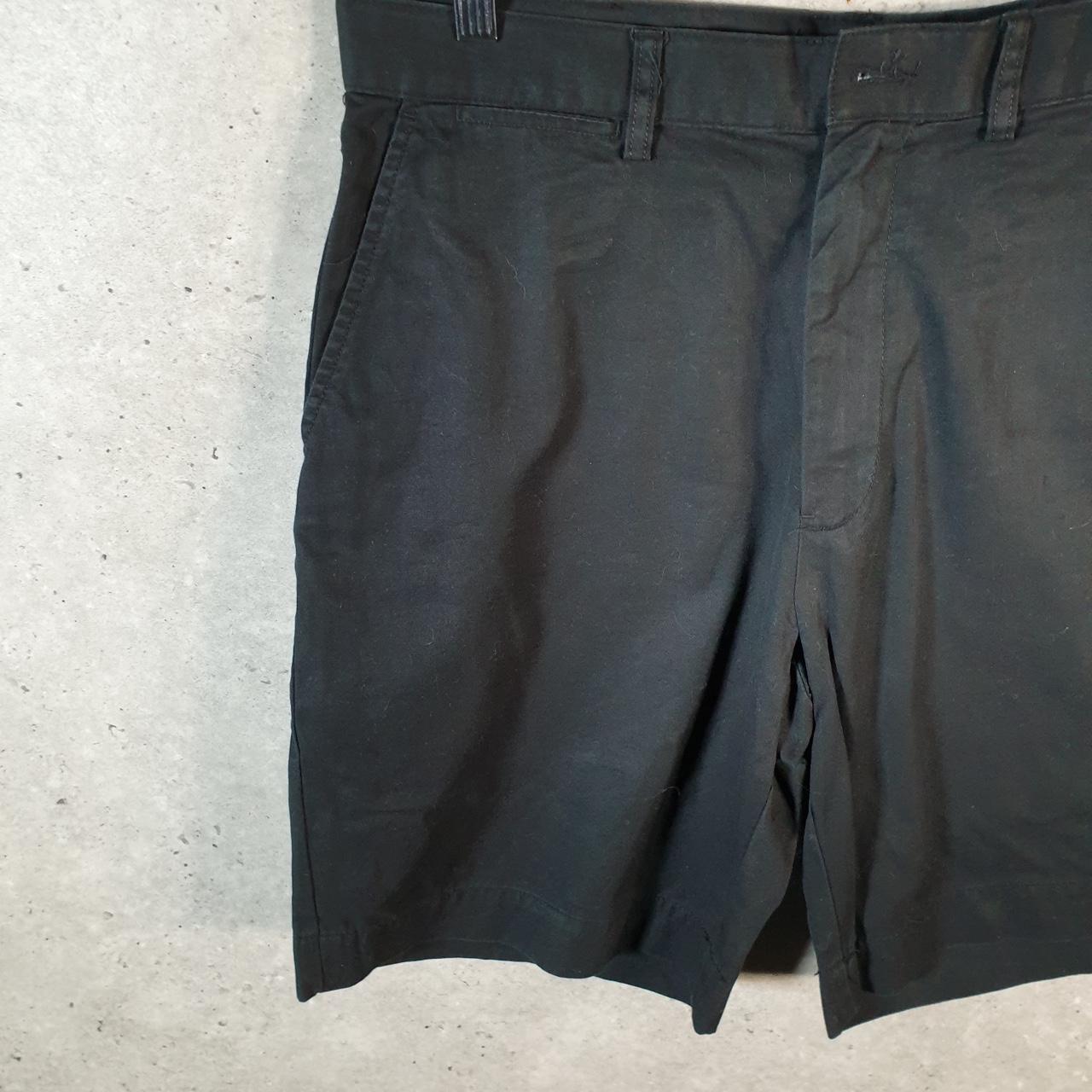 Vintage Ralph Lauren Polo Chino Shorts Jorts Cargo Mens W34 Black Baggy Cotton