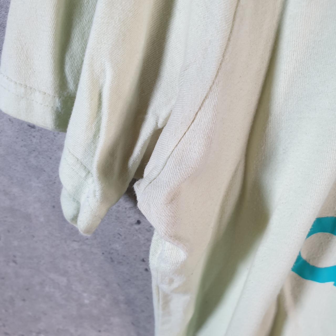 Vintage Adidas Spellout T Shirt Men’s Medium Green Three Stripes Athletic