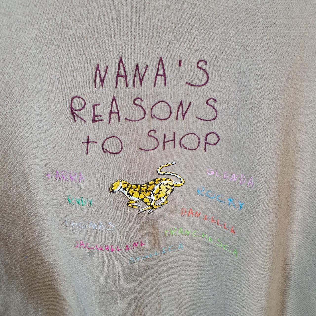 Vintage Lee Heavyweight Sweatshirt Men’s Large Brown USA Nanas Reason To Shop Embroidered