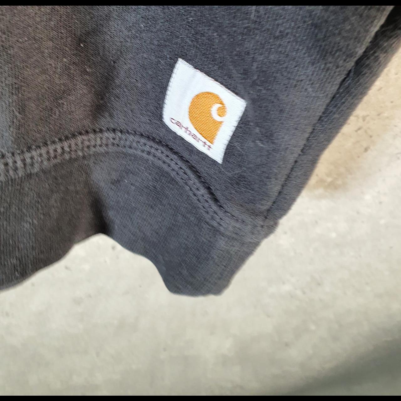 Vintage Carhartt Sweatshirt Mens Large Black Pullover Blank USA Original Fit