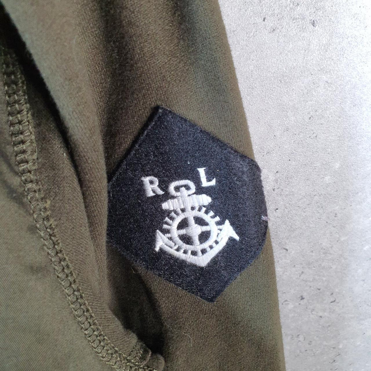 Polo Ralph Lauren Olive Fleece-Lined Hidden Hood Full Zip Jacket Patch Logo Mens 2XL