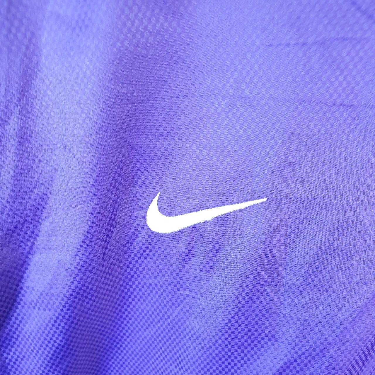 Vintage Nike Windbreaker Track Jacket Mens Small Purple USA Swoosh 1/4 Zip USA