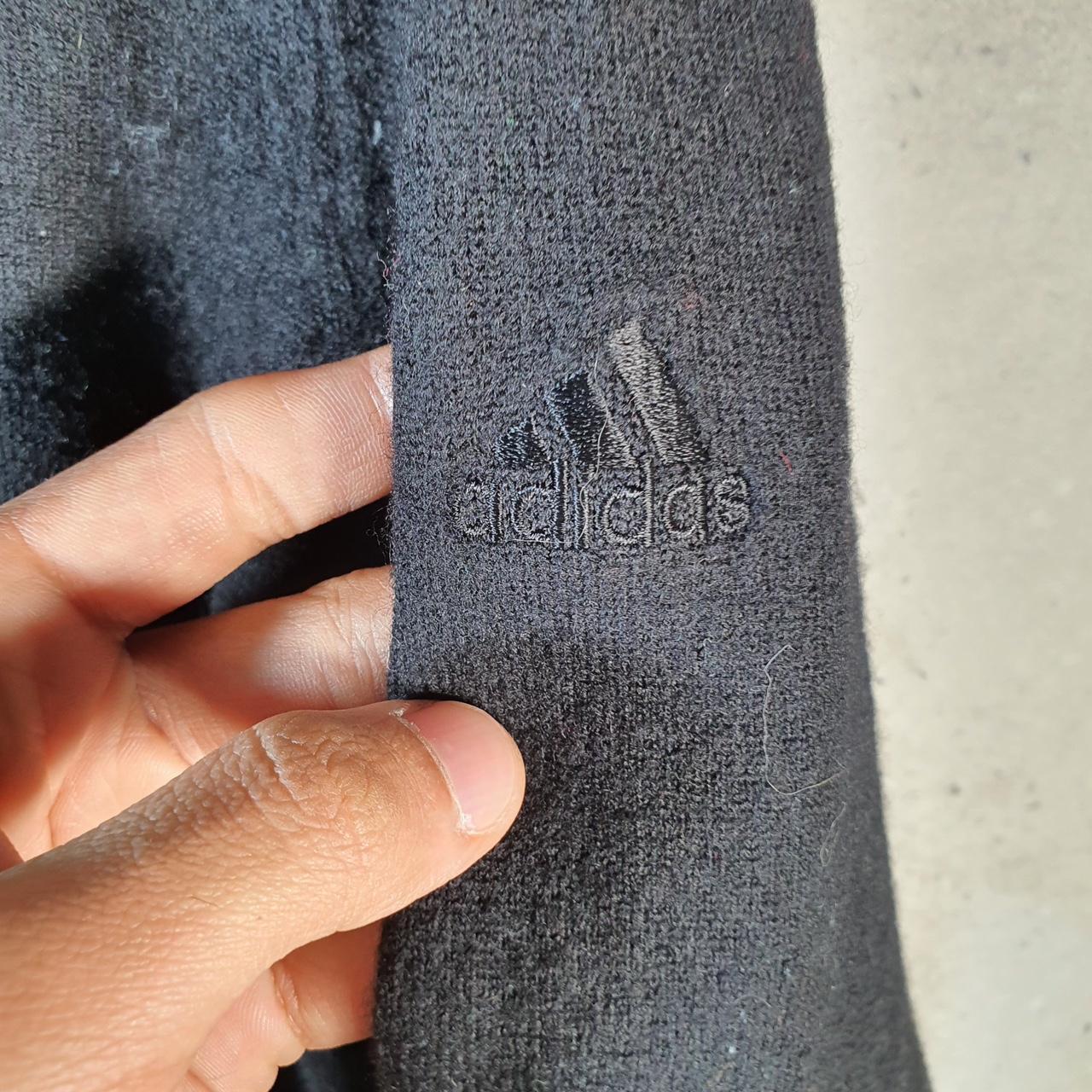 Vintage Adidas Golf Knit Sweater Men’s Large Black Y2K Pullover Casual