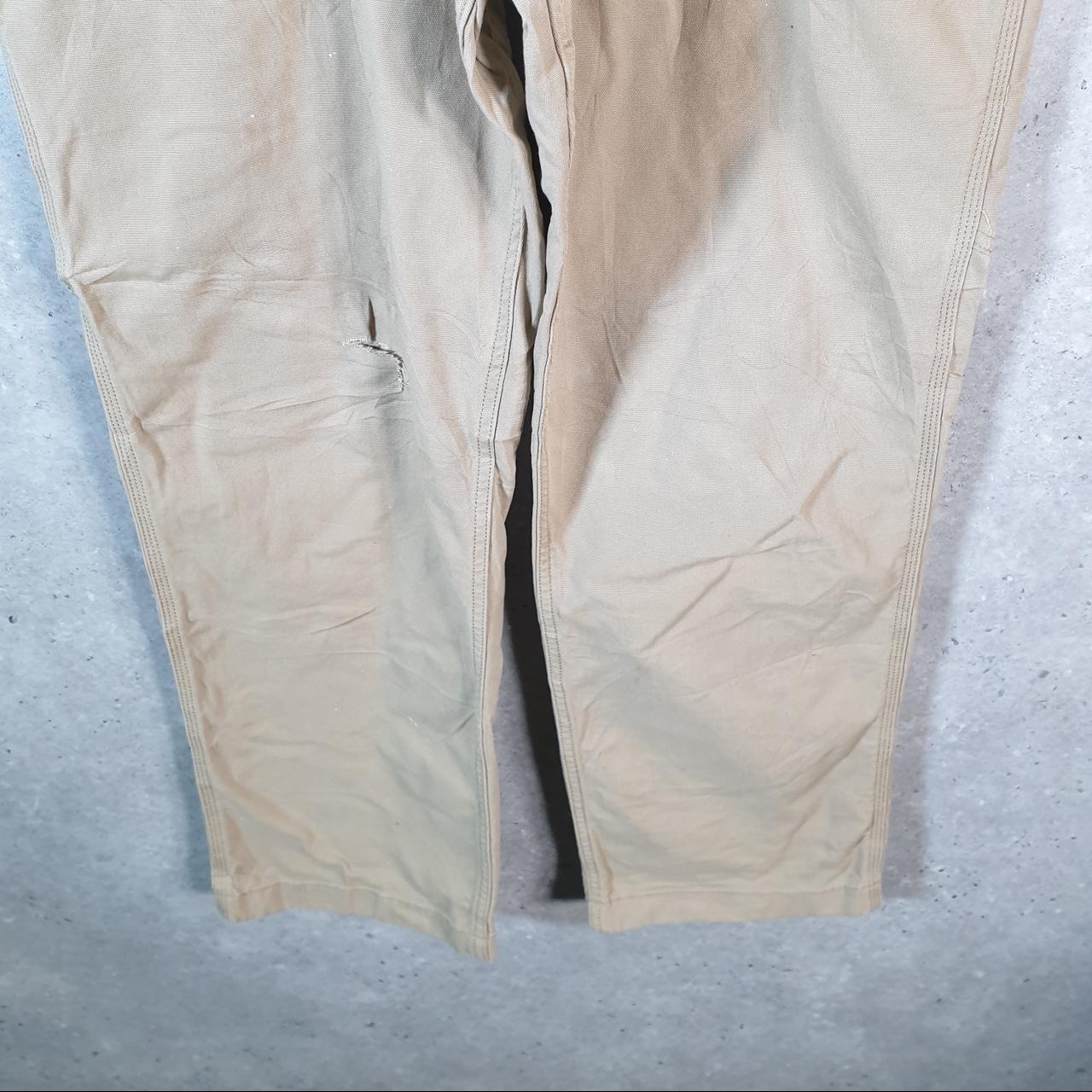 Vintage Carhartt Carpenter Trousers Mens W33 L30 Brown Loose Fit Workwear USA