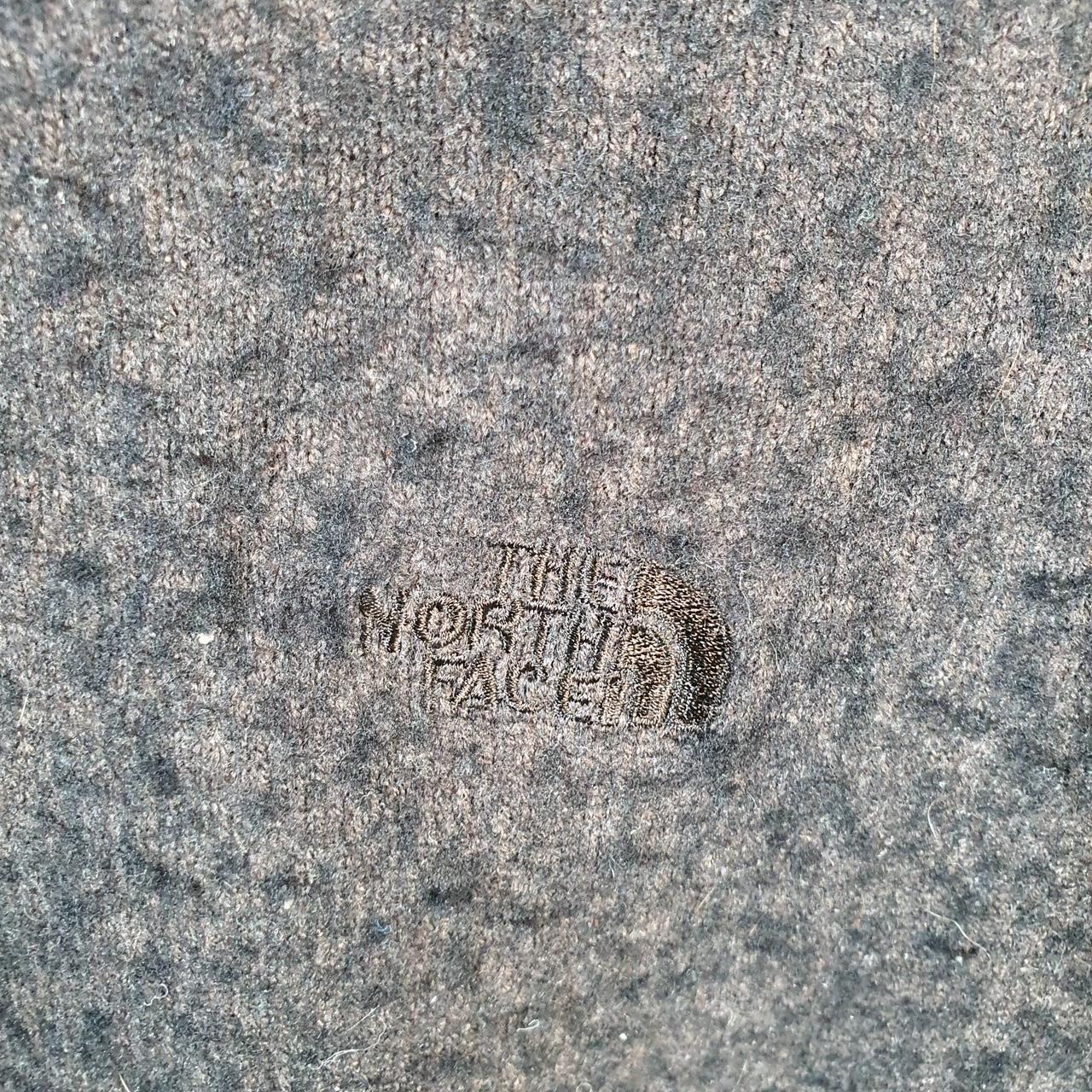 Vintage The North Face TNF Teddy Fleece Sweatshirt Mens XS Grey Logo Winter