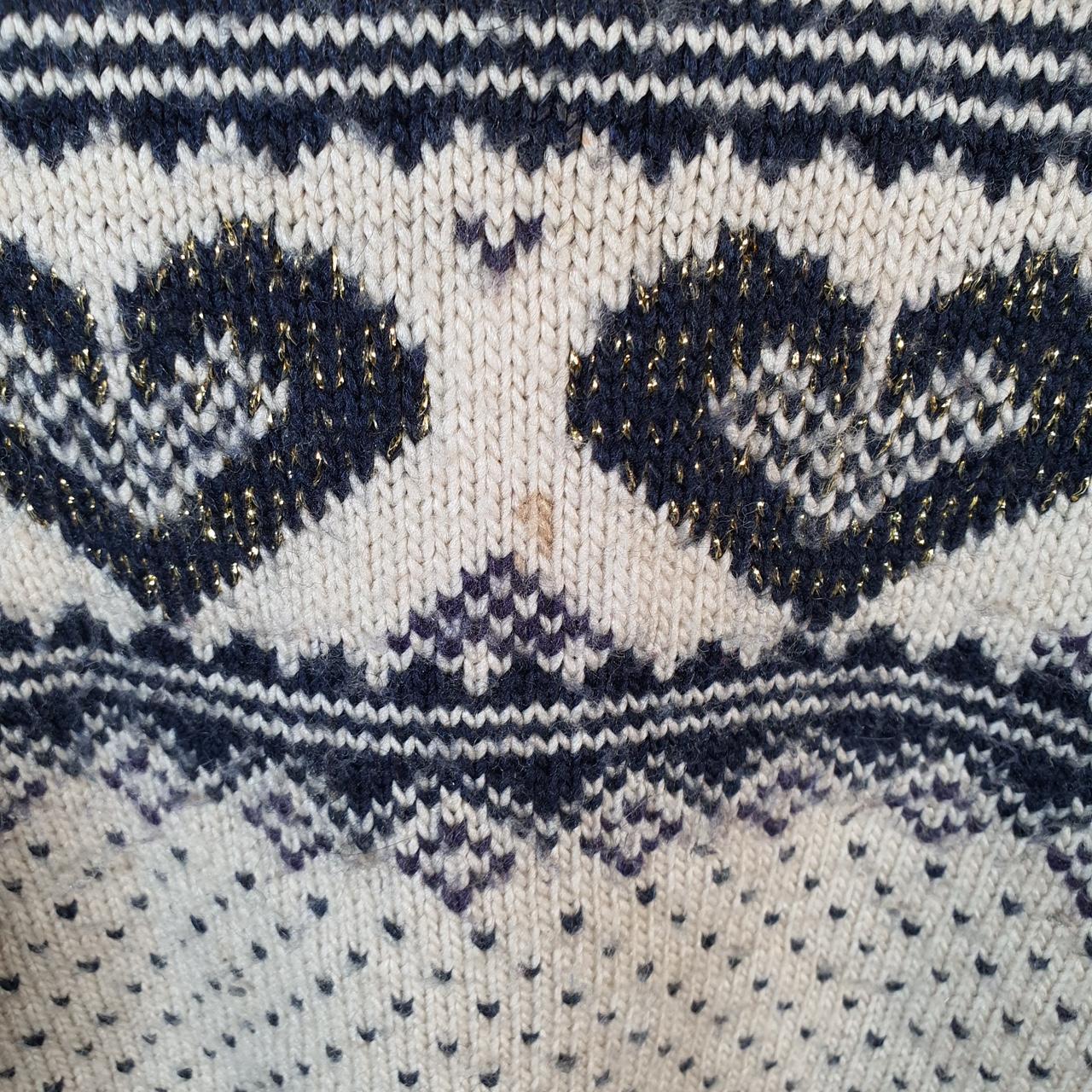 Vintage Superdry Christmas Aztec Knit Sweater Men’s S Beige Y2K Pullover Casual