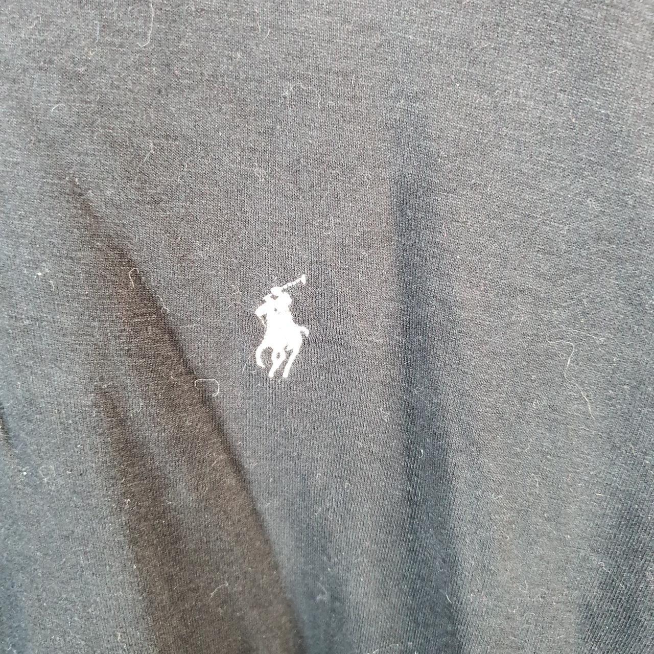 Vintage Ralph Lauren Polo Sweatshirt Men’s XL Black Cotton 1/4 Zip Pony